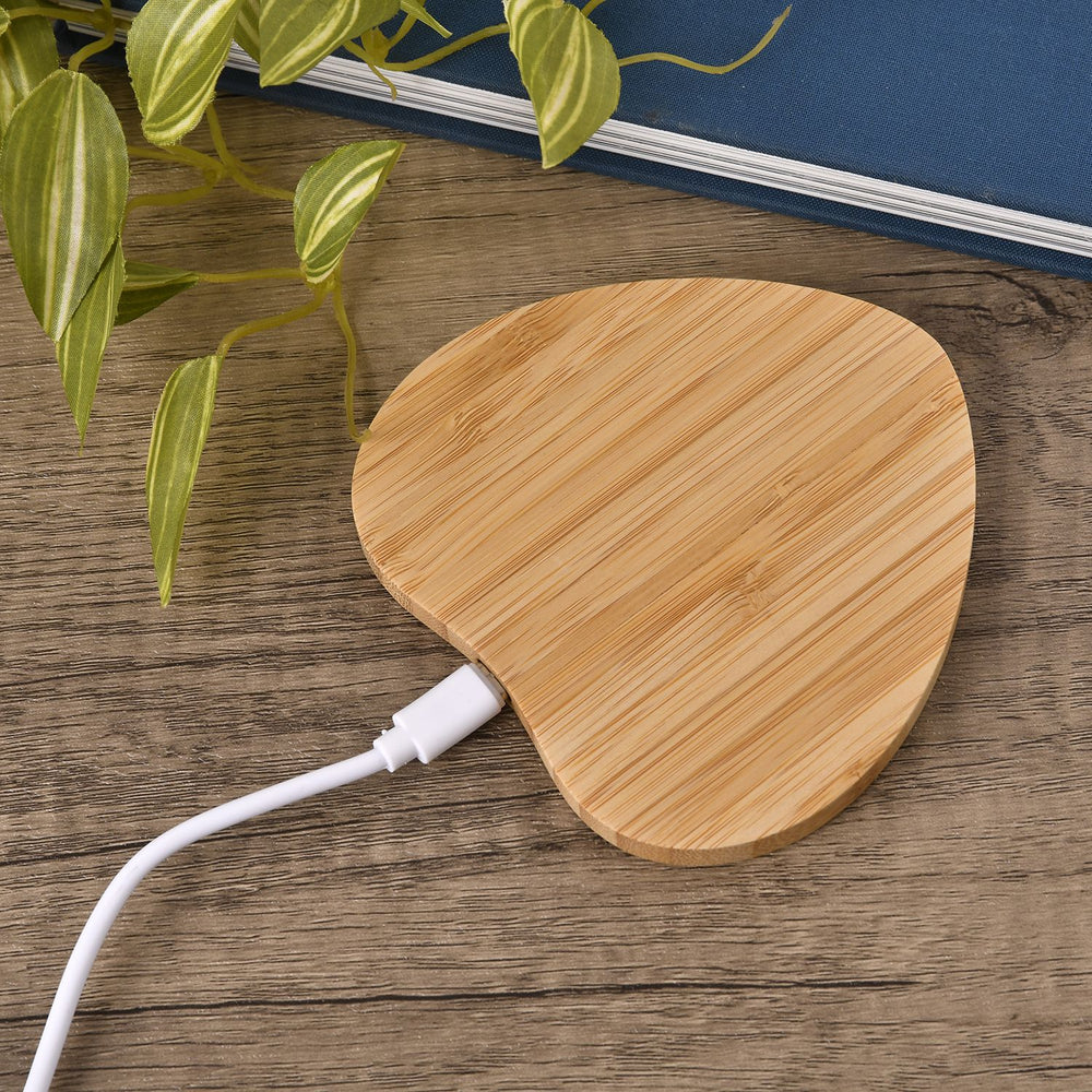 Bamboo Wireless Charger (15W)  - Heart_7318053_1