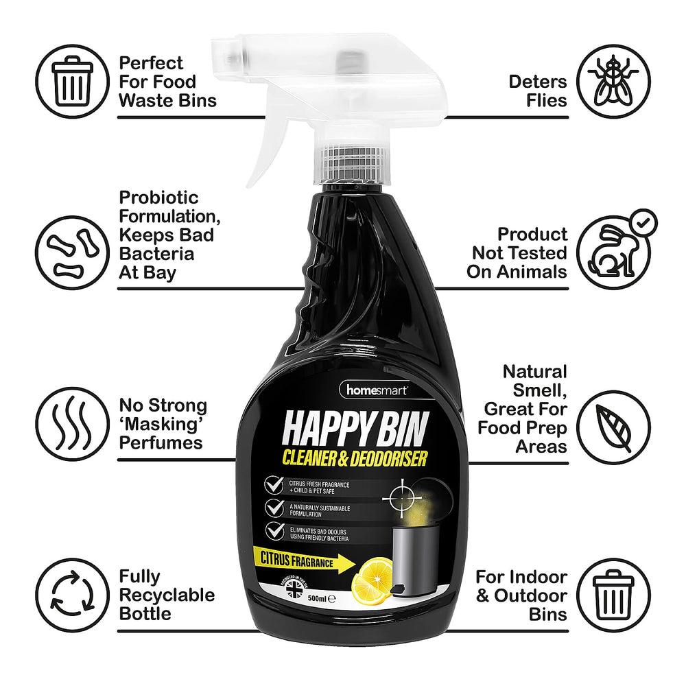 Home Smart Happy Bin Cleaner-Deodoriser - 500ml