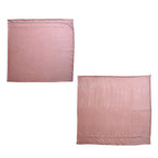 Luxury Velour Set of 3 Duvet Cover with 2 Oxford Pillow Cases - Pink Double