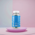 Purna - Blueberry Flavoured Gummies - Helps with Nutriton &  Health For Hair to Repair Hair Tissue (60 Gummies- 2 Months Supply).Best Before 30th Sep 2025
