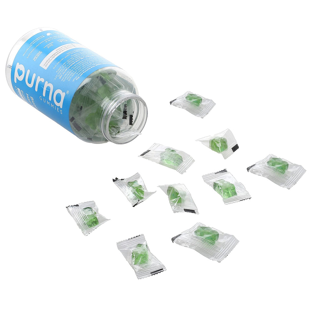 Purna - Blueberry Flavoured Gummies - Helps with Nutriton &  Health For Hair to Repair Hair Tissue (60 Gummies- 2 Months Supply).Best Before 30th Sep 2025
