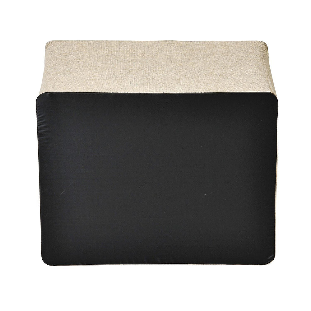 Solid Storage Box (Size 50x40x33 cm) - Beige & Beige