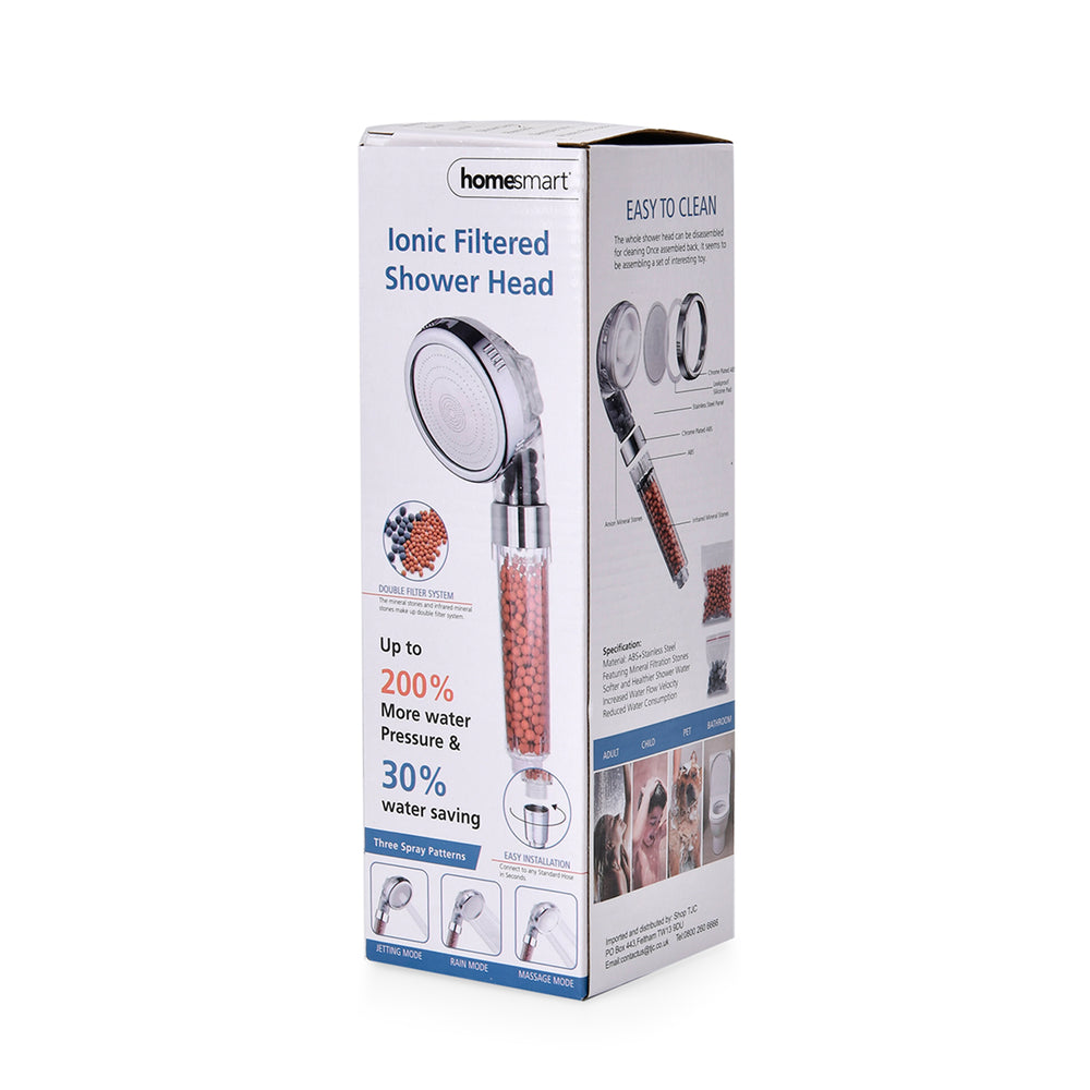 Ionic Shower For Bathroom with 3 Different Modes (Rainfall, Jetting - Massage)