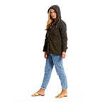 Betty Kay - Ladies Stripe Lined Cotton Jacket (Size 14) - Khaki_7479944_4