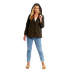 Betty Kay - Ladies Stripe Lined Cotton Jacket (Size 18) - Khaki_7479946_5