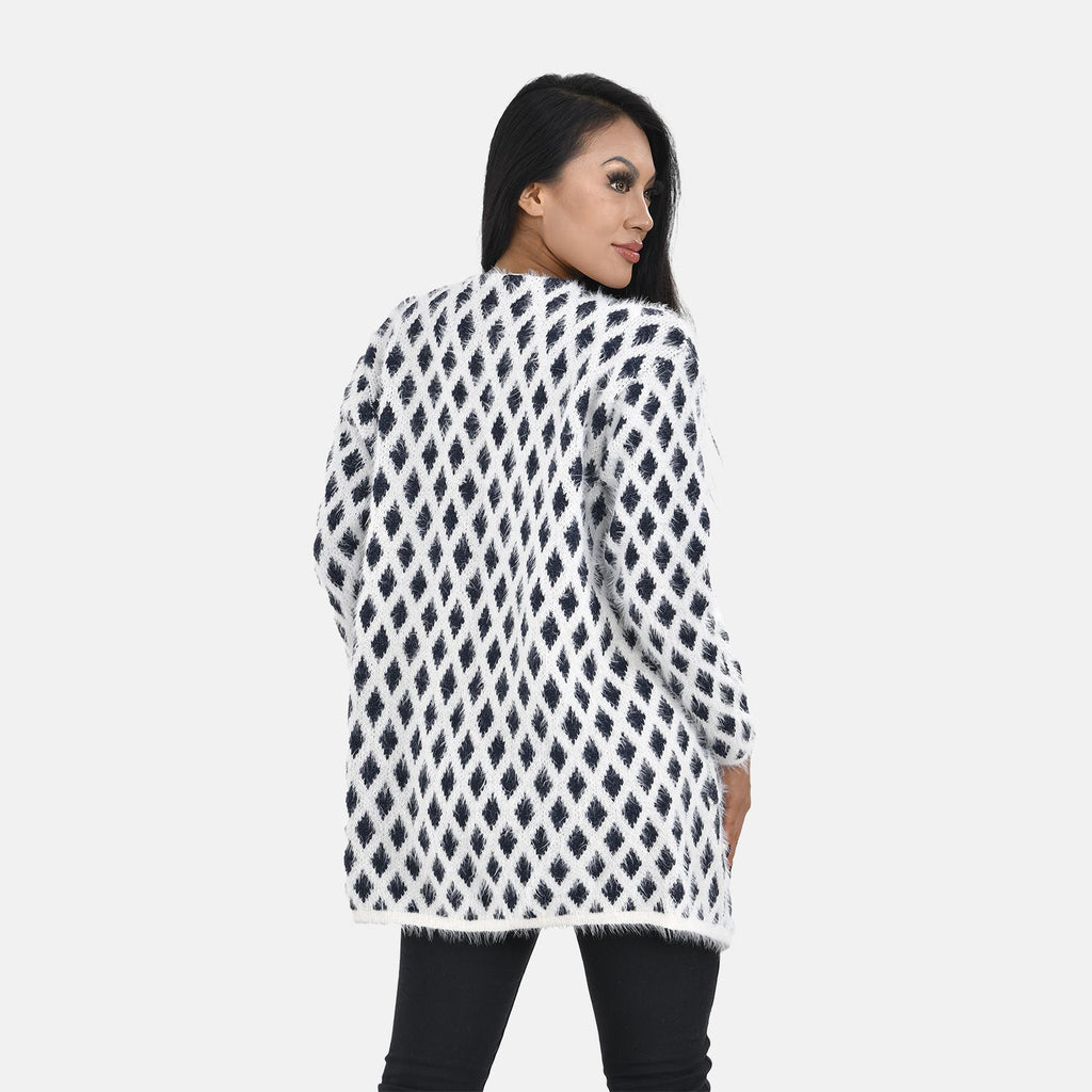 Tamsy Winter Outfit with 2 Pockets (Free Size) - Navy & White_7487040_1