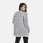 Tamsy Winter Outfit with 2 Pockets (Free Size) - Navy & White_7487040_1