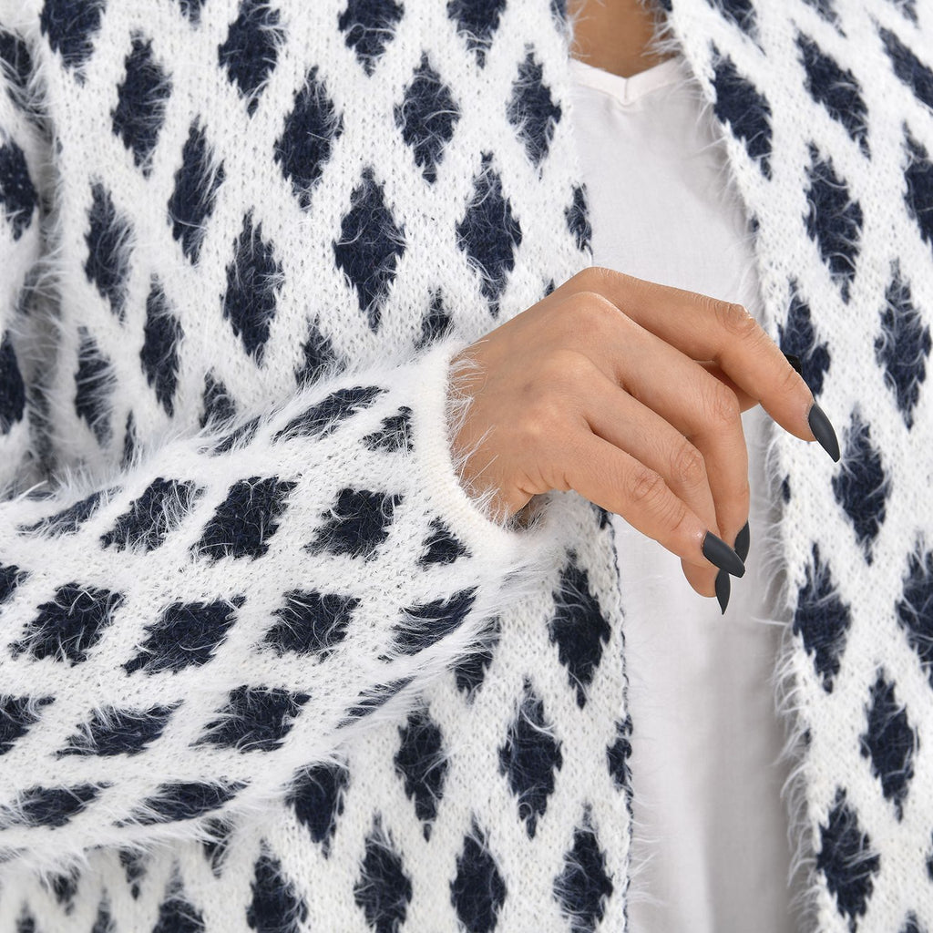 Tamsy Winter Outfit with 2 Pockets (Free Size) - Navy & White_7487040_6