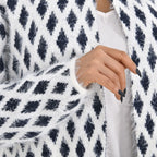 Tamsy Winter Outfit with 2 Pockets (Free Size) - Navy & White_7487040_6