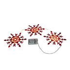 Set of 3 Connected Snowflake Decoration - Red_7552756_2