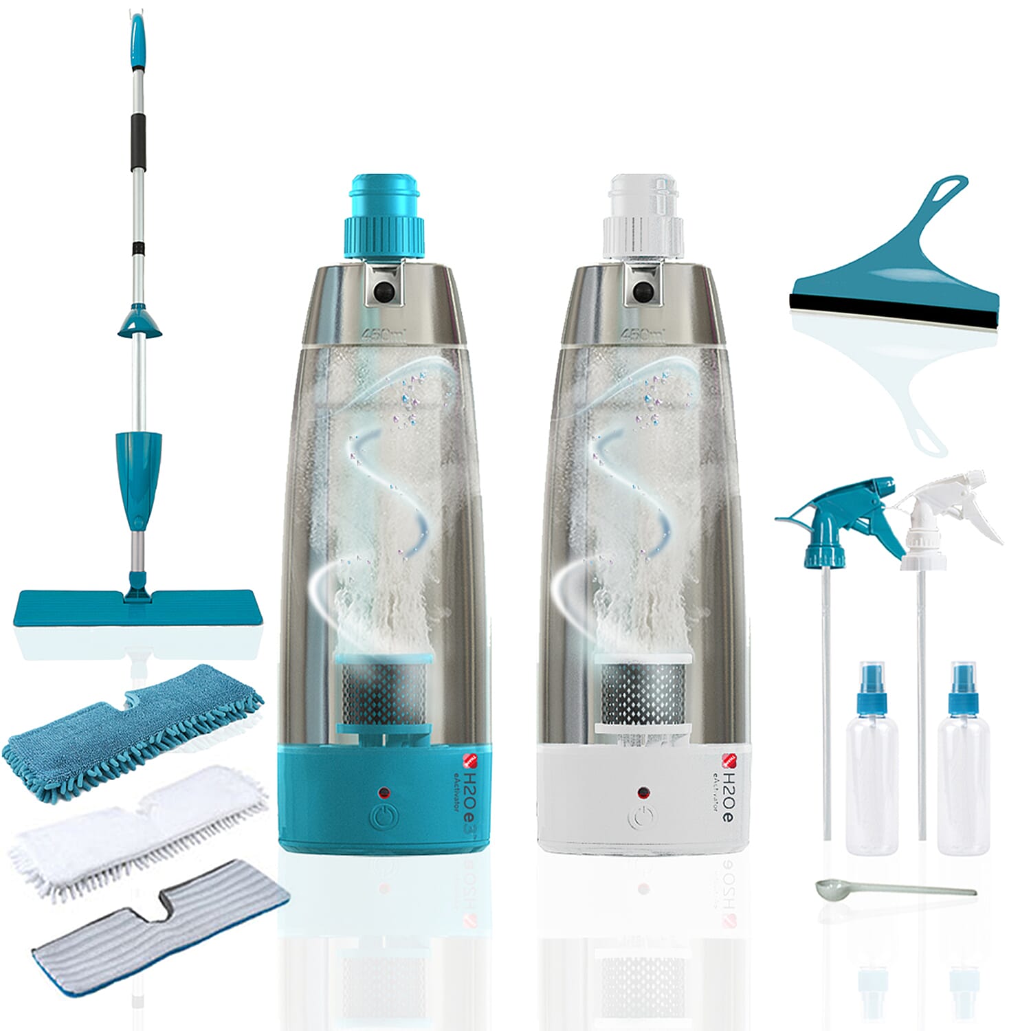 H2O E3 Multi-Purpose Cleaning System with Mop and 3 Floor Cloths