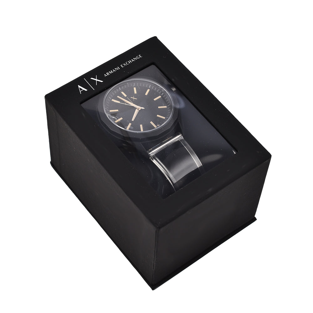 Closeout Deal - ARMANI EXCHANGE Gold Tone 3 Hand Analogue 50 ATM Water Resistant Watch -Black_7571409_6