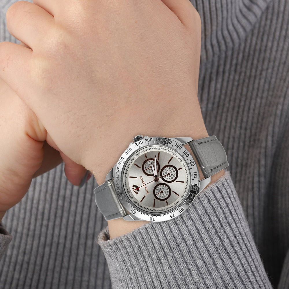 Juicy Couture Ladies Watch in Mineral Glass with Vegan Leather Strap - Grey_7571440_1