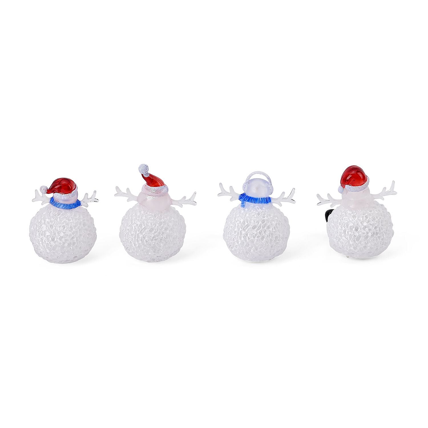 Set of 4 Battery Operated Lighted Santa Gnome Christmas Decor Lights, (Size: 7x7x8 cm)_7572219_4