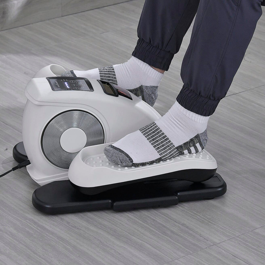 SoulSmart Electric Stepper With Elliptical Pair Belt - LCD Display - White - Black