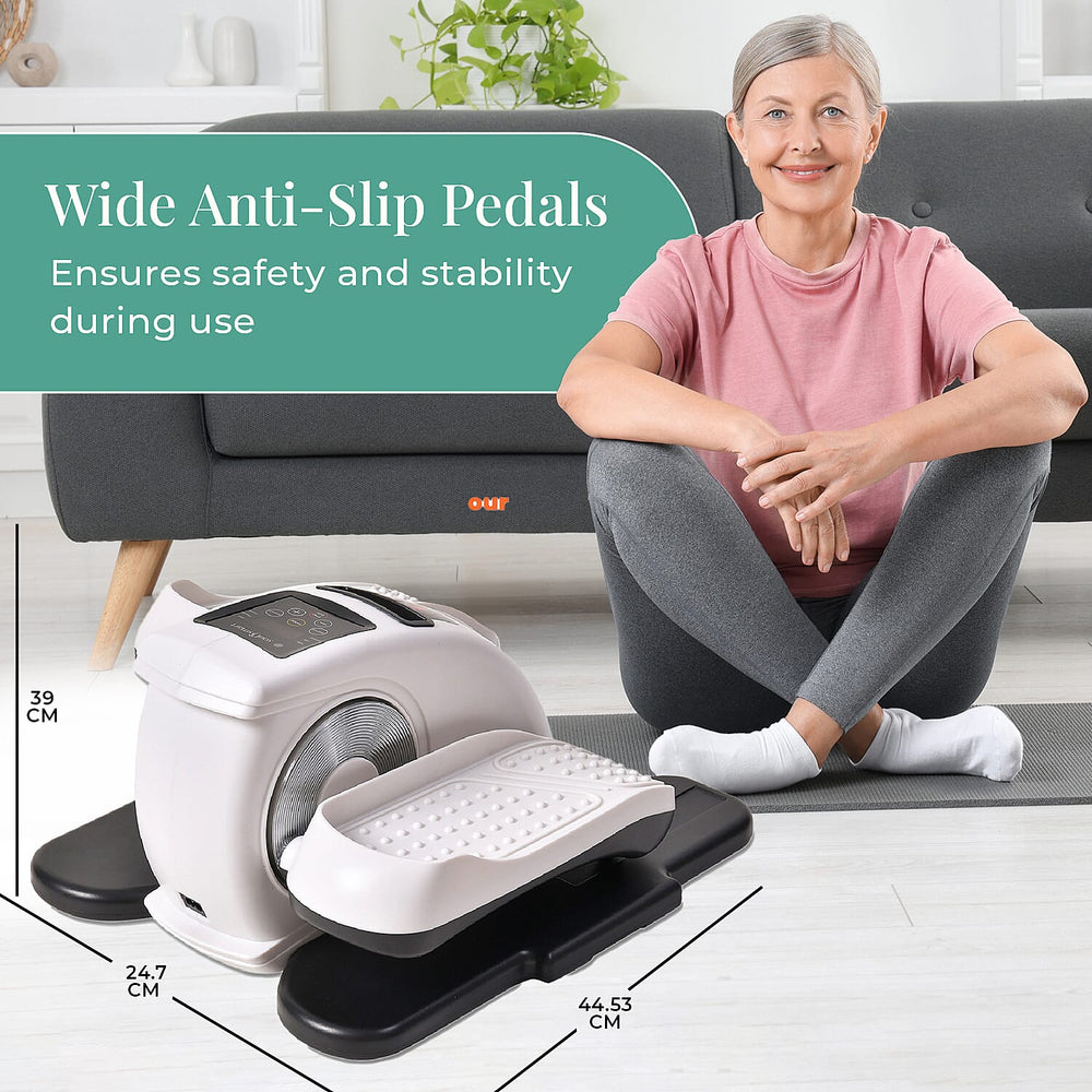 SoulSmart Electric Stepper With Elliptical Pair Belt - LCD Display - White - Black