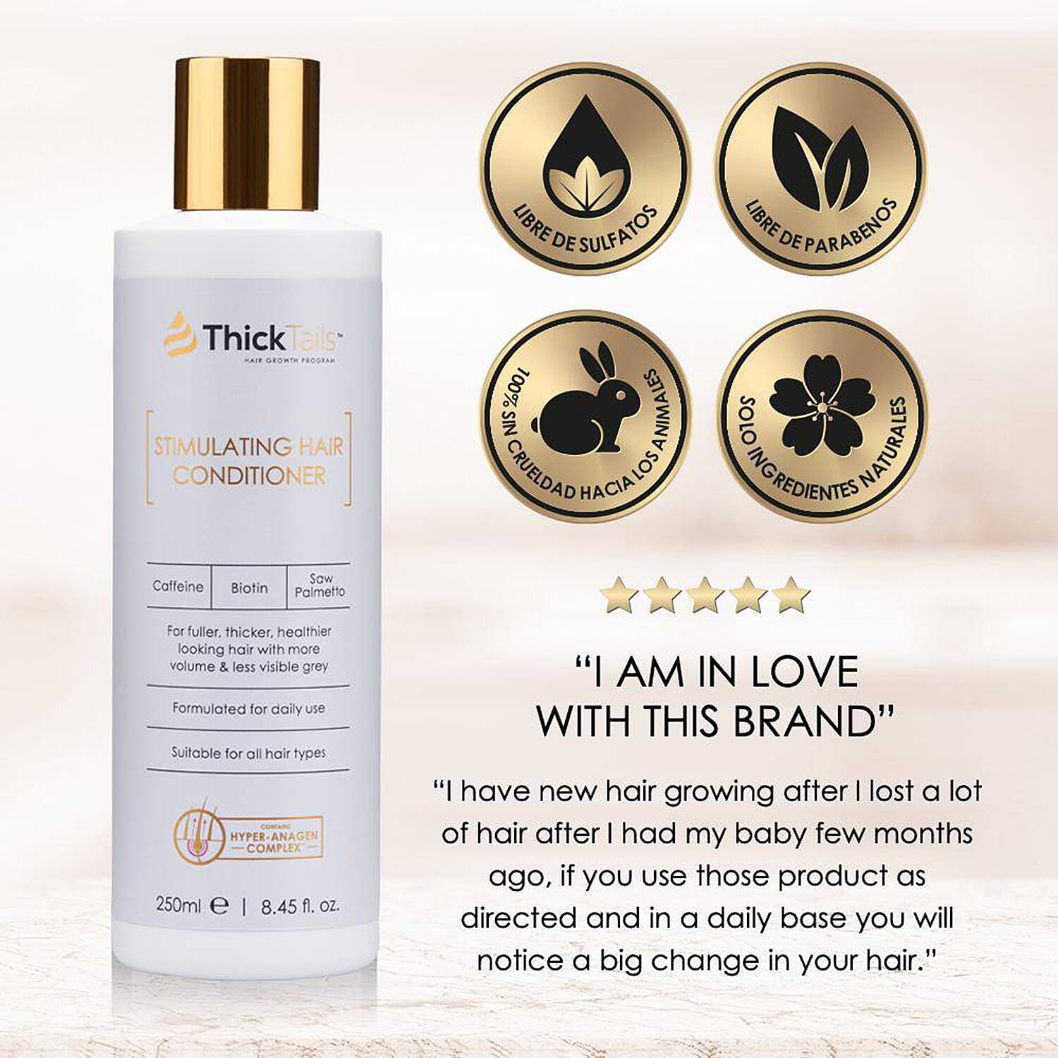 Thick Tails Stimulating Hair Conditioner - 250ml