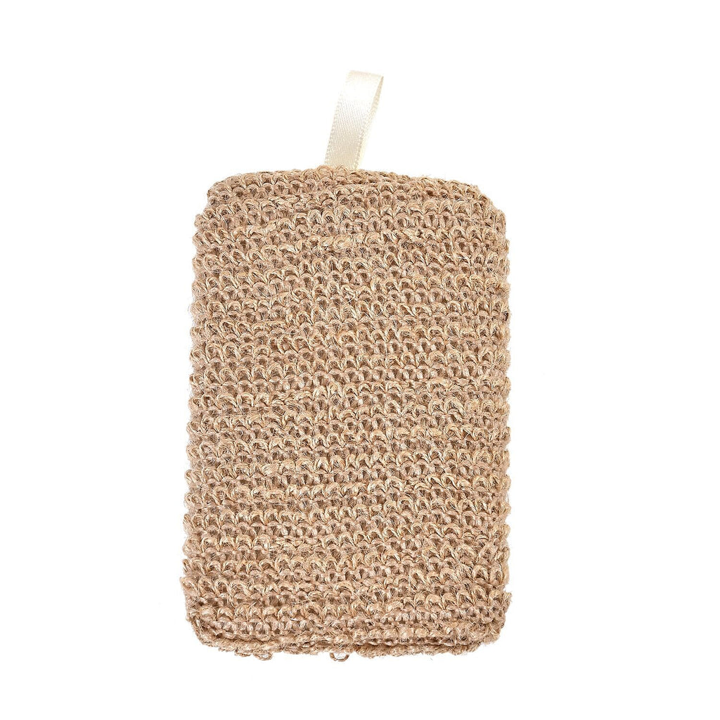 Set of 6 Eco Bath Accessories -  Incl. Face Brush, Foot Roller, mesh sponge, hemp bath belt, hemp bath sponge, pumice stone and white box.