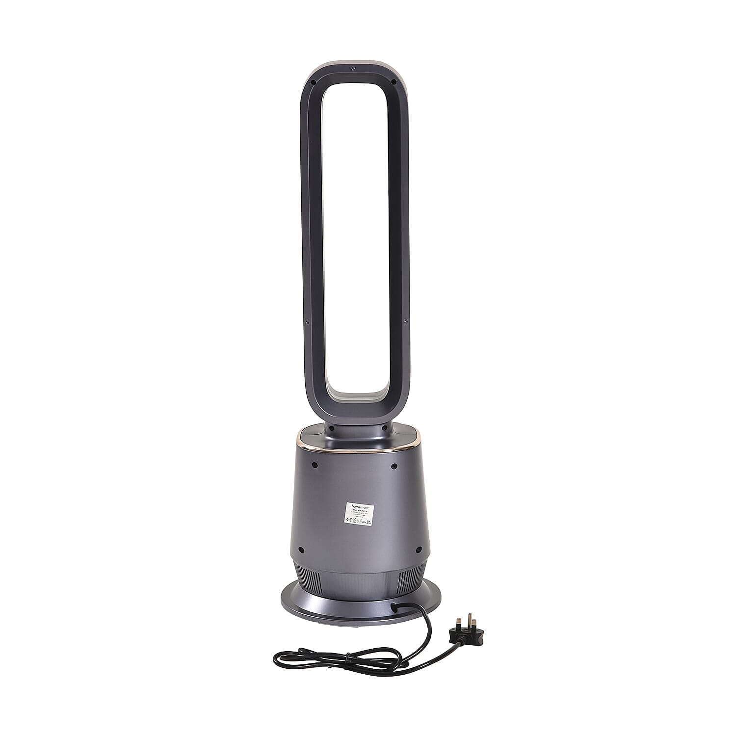 Energy Efficient 2-in-1 Ceramic Bladeless Heater with Fan Mode, 2 Heat Settings & Light Mode (1000W-2000W) With Remote