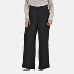 Soft Satin Wide Leg Trousers (Size 22) - Black_7592375_1