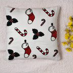 100% Cotton Towel Embroidery Soft Cushion Cover with Stocking Pattern (45x45cm)_7594491_2