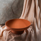 Handmade Terracotta Bowl With Stand (Size 25x10 Cm)_7597748_1