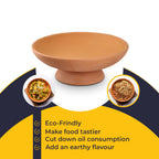 Handmade Terracotta Bowl With Stand (Size 25x10 Cm)_7597748_2
