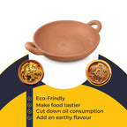Handmade Terracotta Pan (Size 32x25x6 Cm)_7597782_2