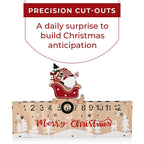 Double-Sided Colour Printing Plywood Calendar Light (Size 40x3x25 cm) - Multi