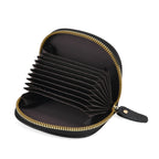 Set of 2 - 100% Genuine Leather Crossbody Bag & Card Wallet with RFID Protection - Black_7617214_8