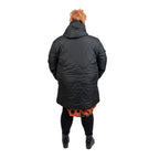 Closeout Deal Black Quilted Long Coat - Size 20_7633324_1
