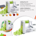 Sboly 5 in 1 Vegetable Spiralizer