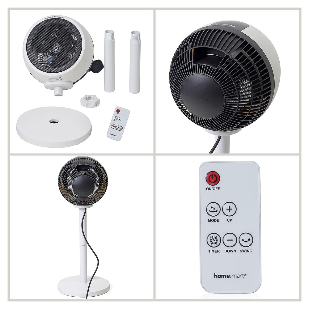 HOMESMART Portable Desktop Heater with 12 Hrs Timer Function