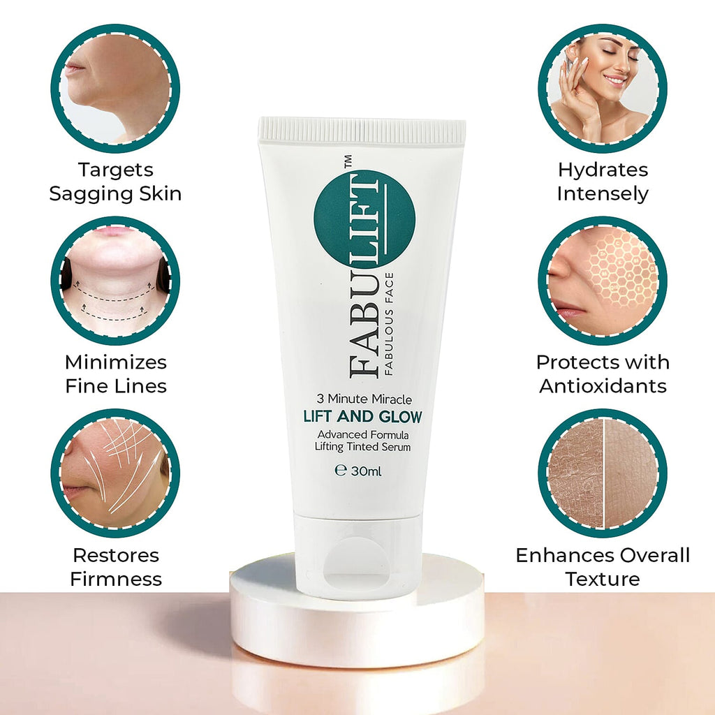 Fabulift 3 Minute Miracle Lift and Glow Instant Tinted Face Serum (30ml) - 300 applications