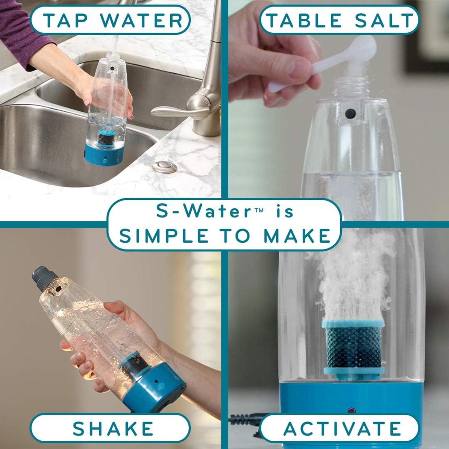 2 for 1 - 14 Piece H20 E3 Multi-Purpose Home Cleaning Solution, inc Activator Bottle, Mop Unit, Travel Bottles and Glass Squeegee_7666468_1