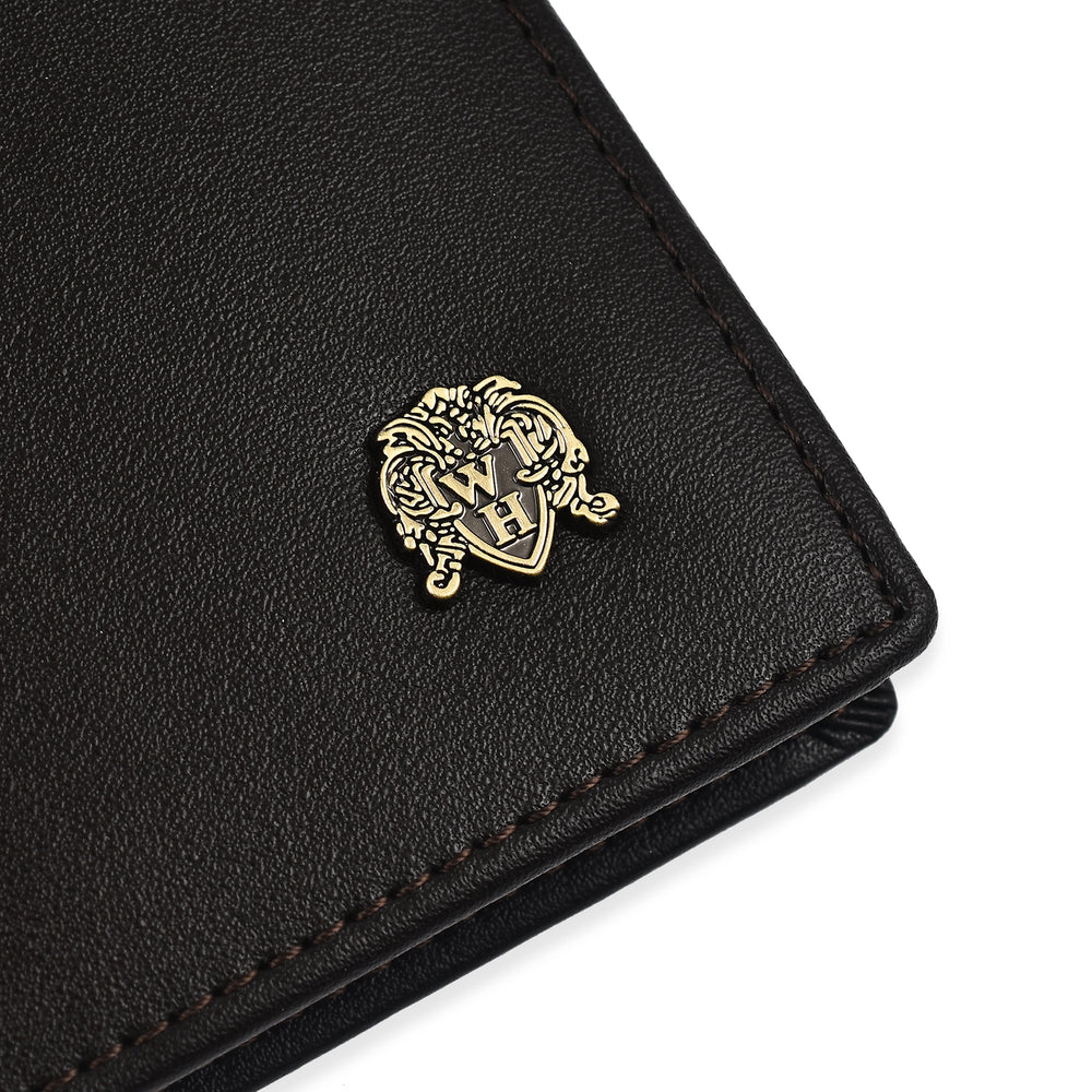 William Hunt Genuine Leather Double Fold Mens Wallet - Dark Brown_7672496_1