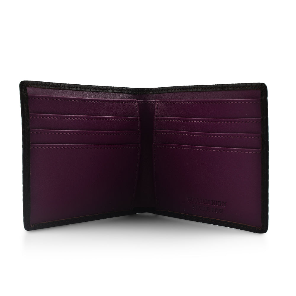 William Hunt Genuine Leather Double Fold Mens Wallet - Dark Brown_7672496_2
