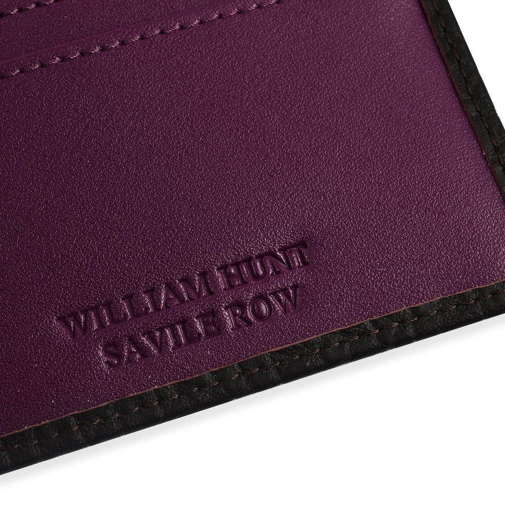 William Hunt Genuine Leather Double Fold Mens Wallet - Dark Brown_7672496_3