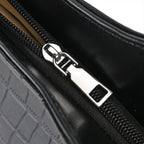 PU Crocodile Tote Bag (Size 31x13x32 cm) - Black & Black_7673246_5