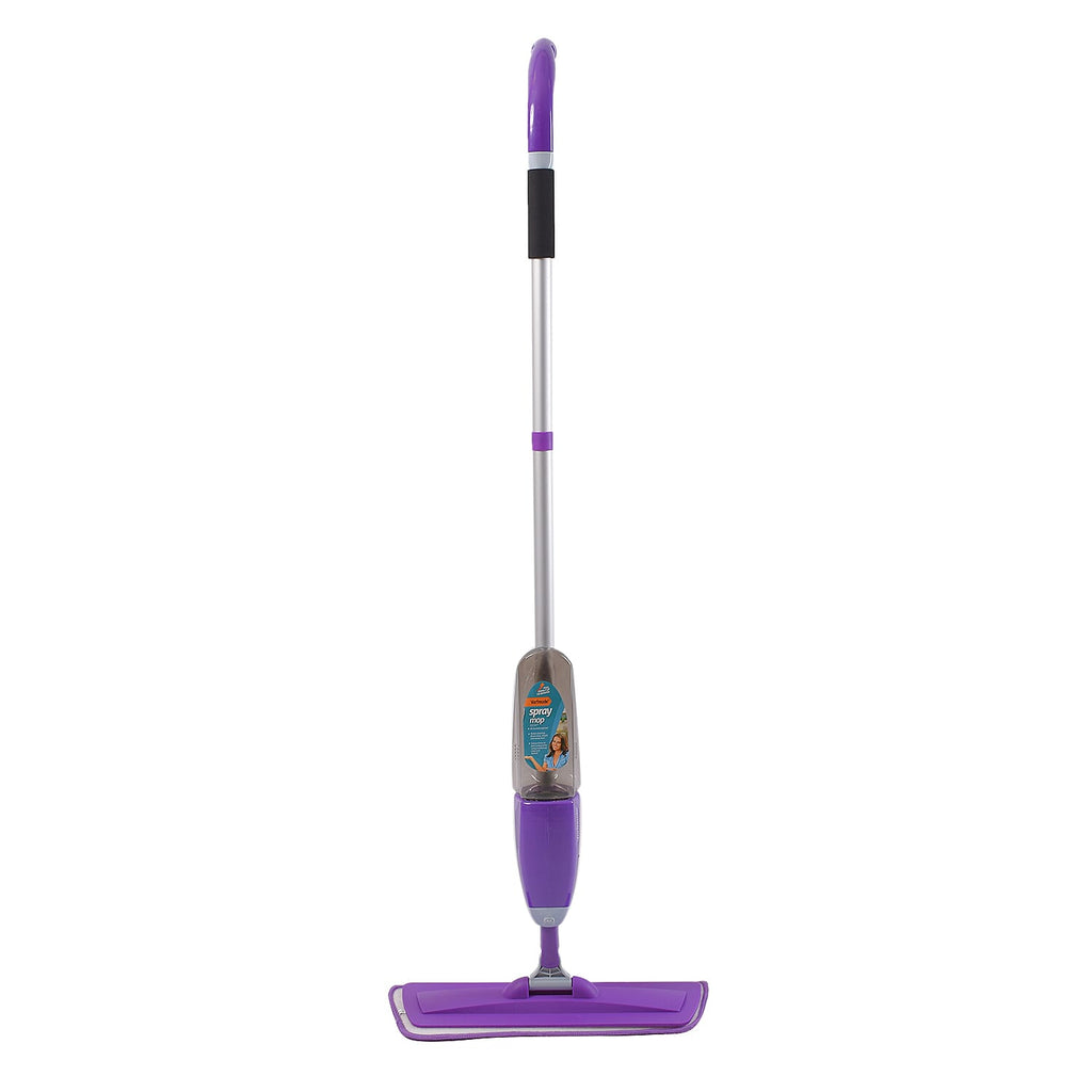 Vorfreude Floor Mop with Integrated Spray & Reusable Microfiber Pad (700ml) - Purple