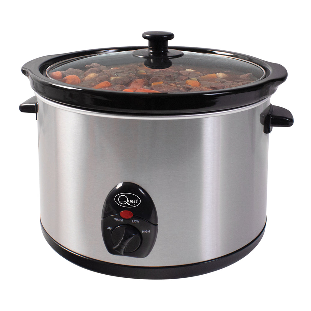 Stainless Steel 5 Ltr Slow Cooker - 320W_7675940_2