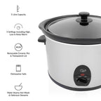 Stainless Steel 5 Ltr Slow Cooker - 320W_7675940_8