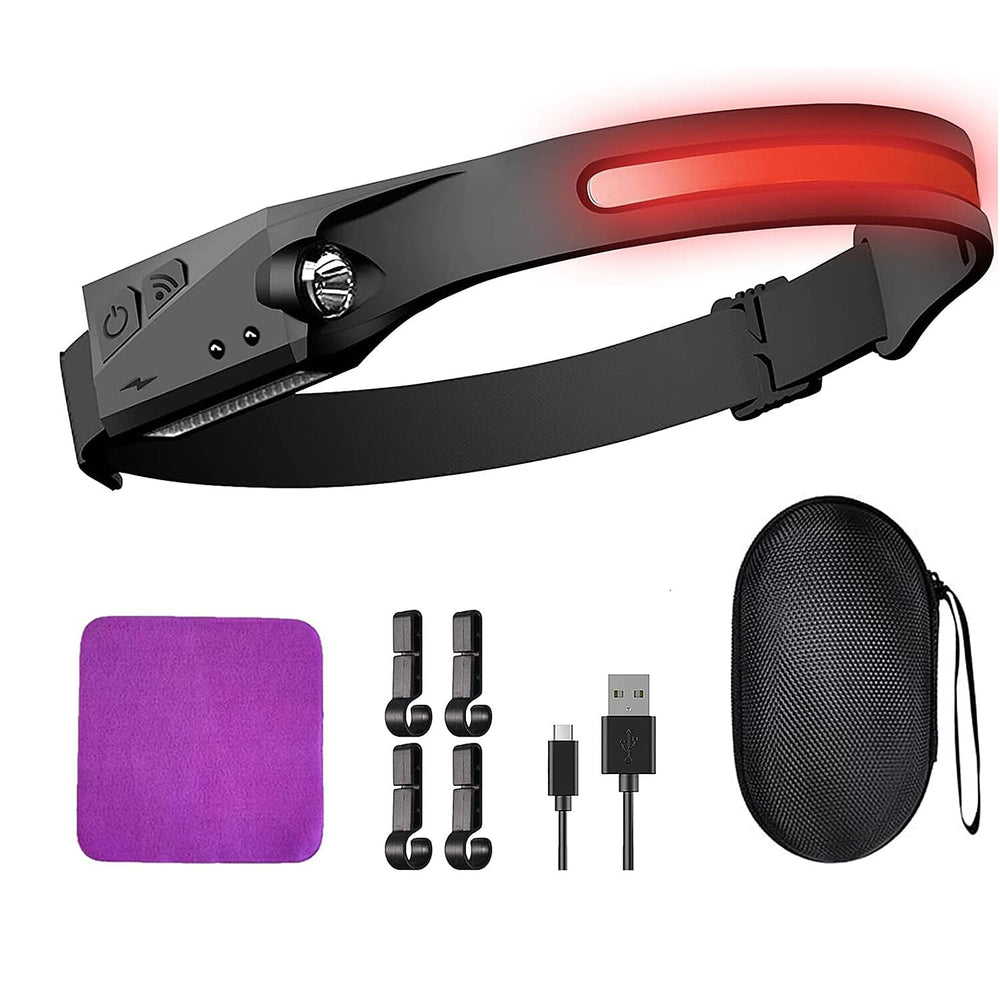 Amstory Rechargeable Head Lamp - Black
