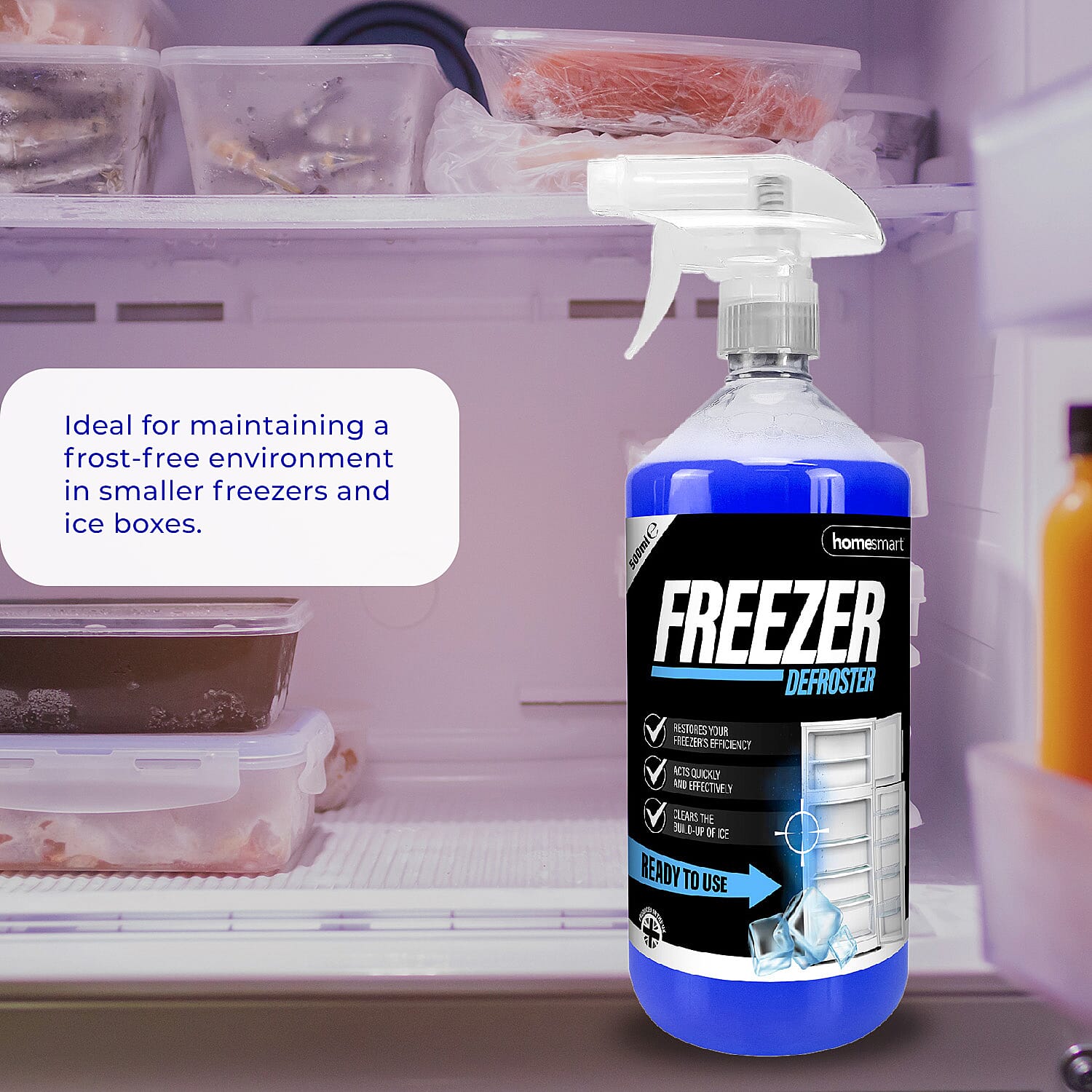 Set of 2 - Homesmart Freezer Defroster Spray (Capacity 2x500ml)