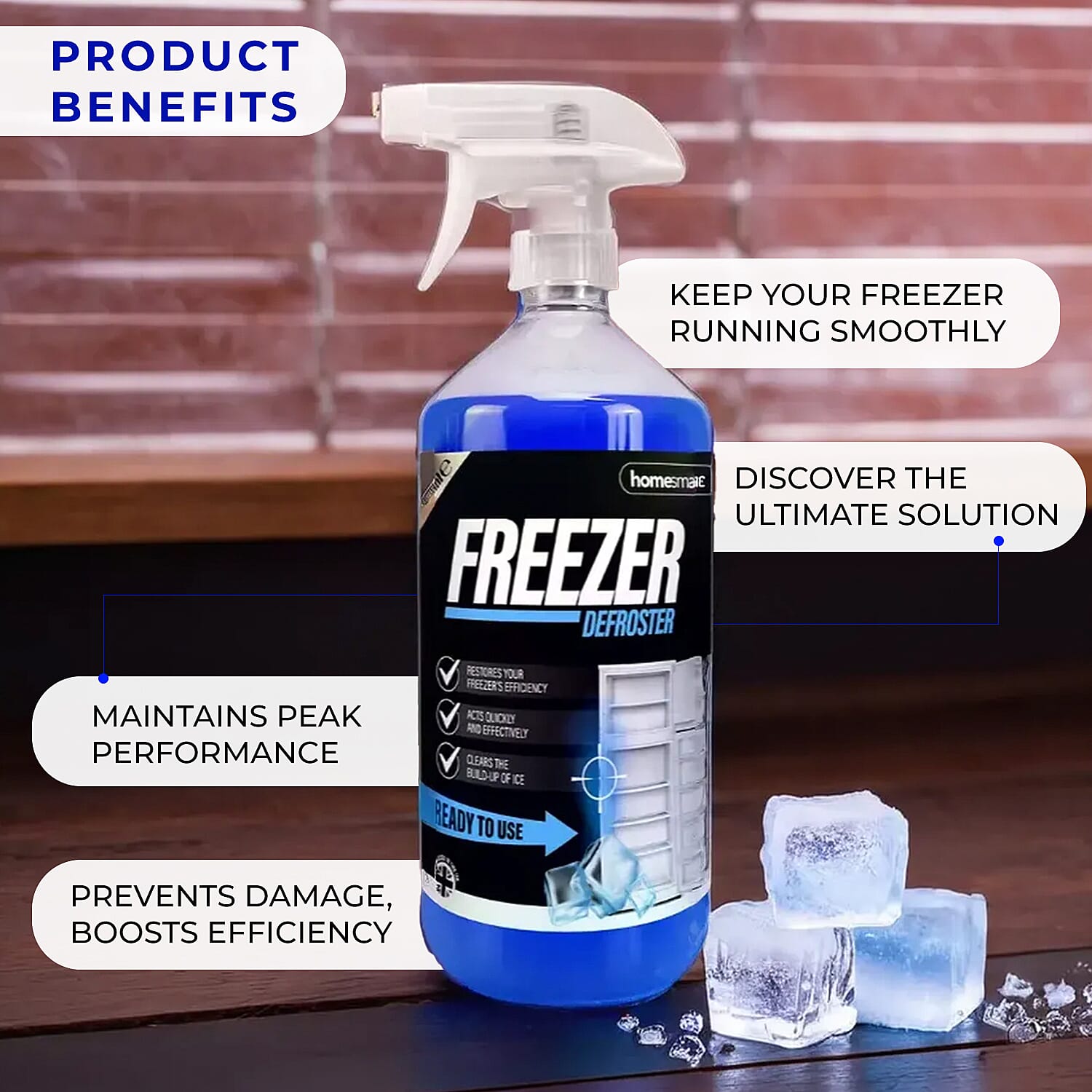 Set of 2 - Homesmart Freezer Defroster Spray (Capacity 2x500ml)