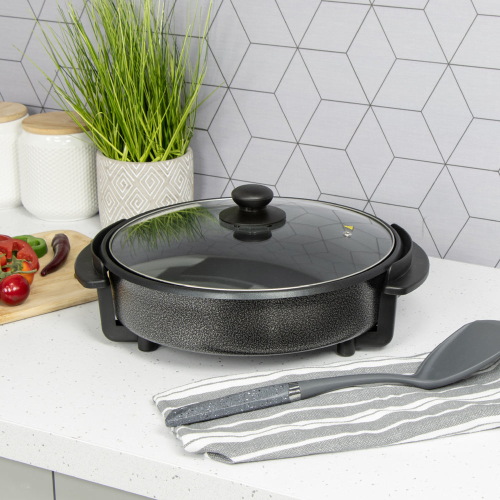 Multi-Function Electric Cooker (Size 30x30x9 cm) - Black_7681961_3