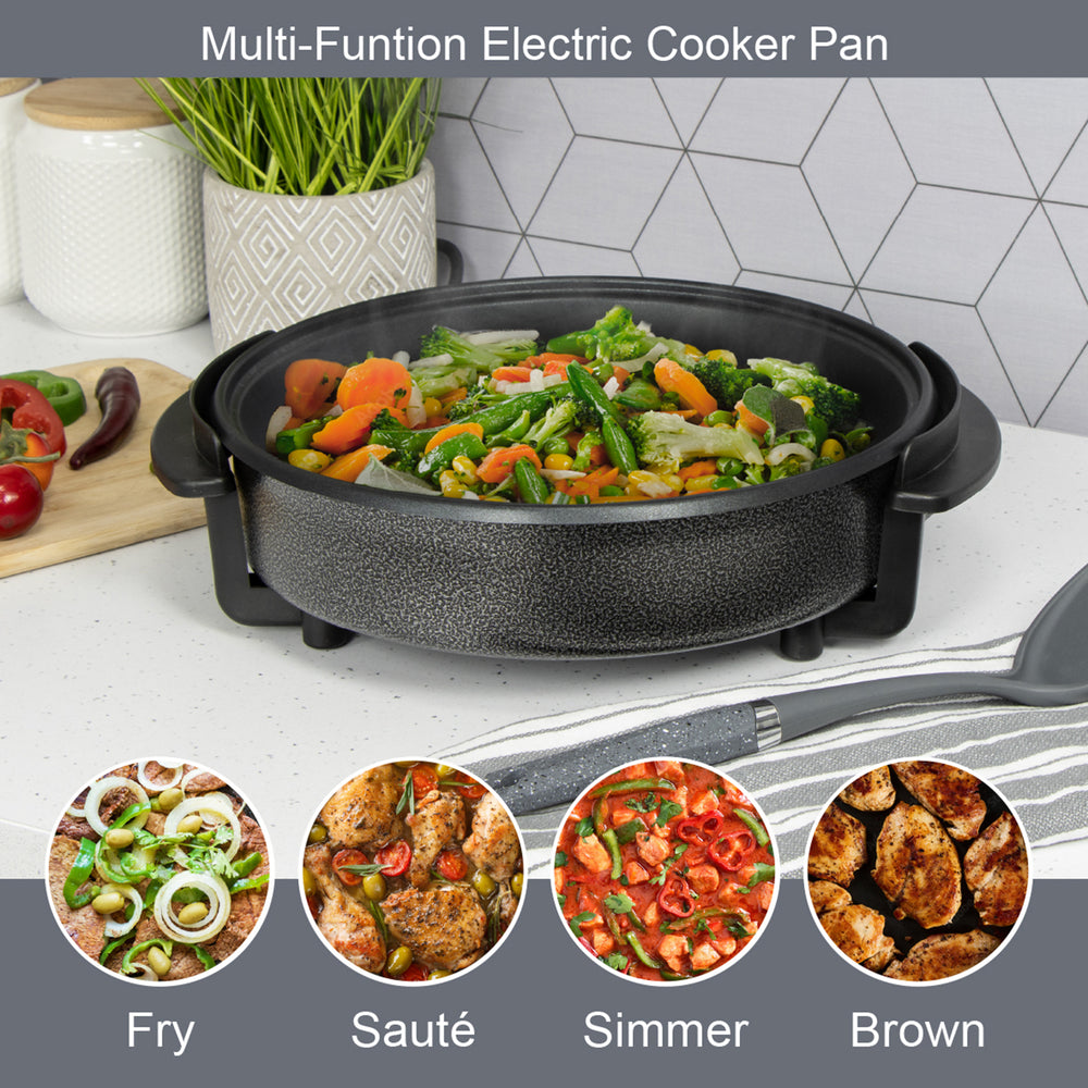 Multi-Function Electric Cooker (Size 30x30x9 cm) - Black_7681961_6