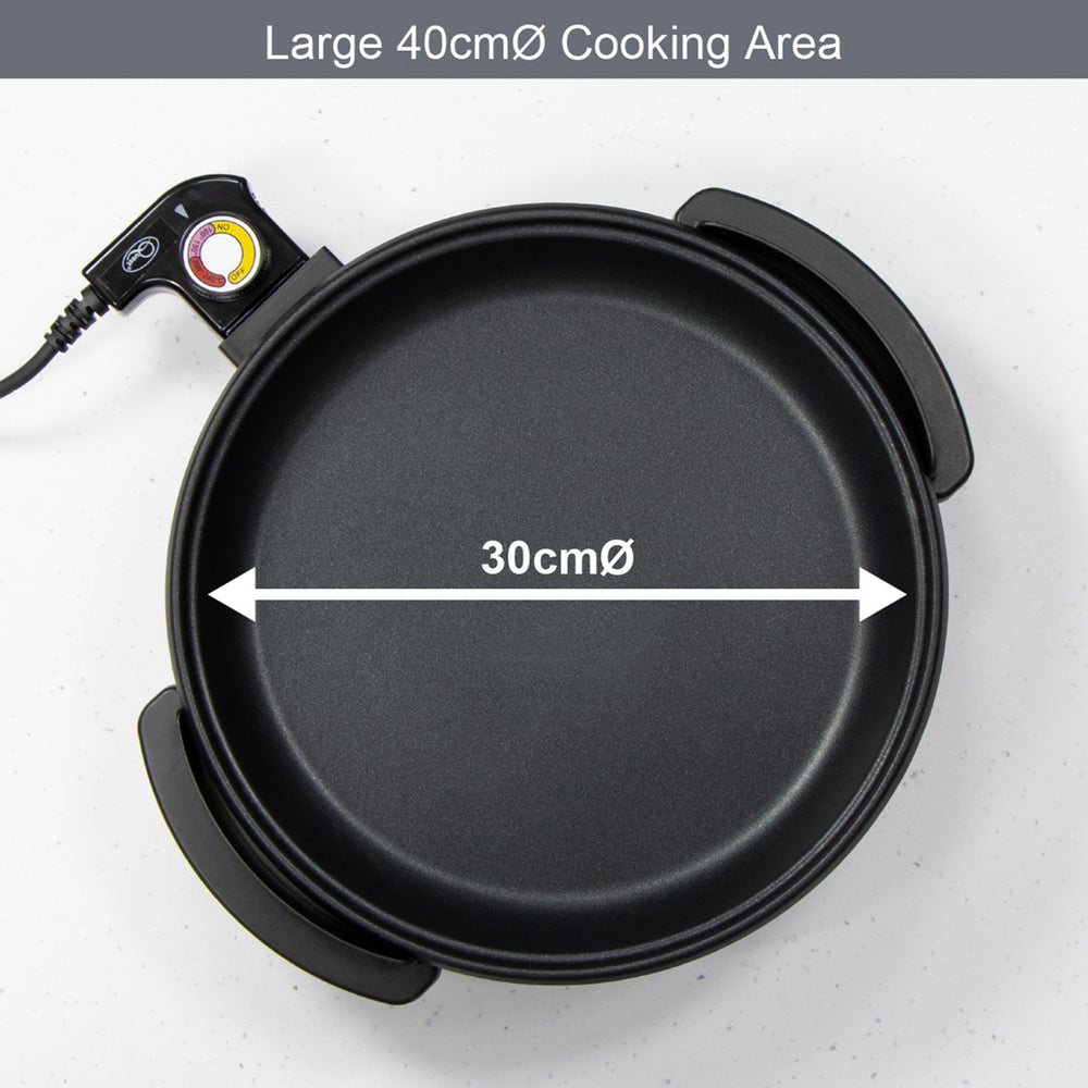 Multi-Function Electric Cooker (Size 30x30x9 cm) - Black_7681961_8