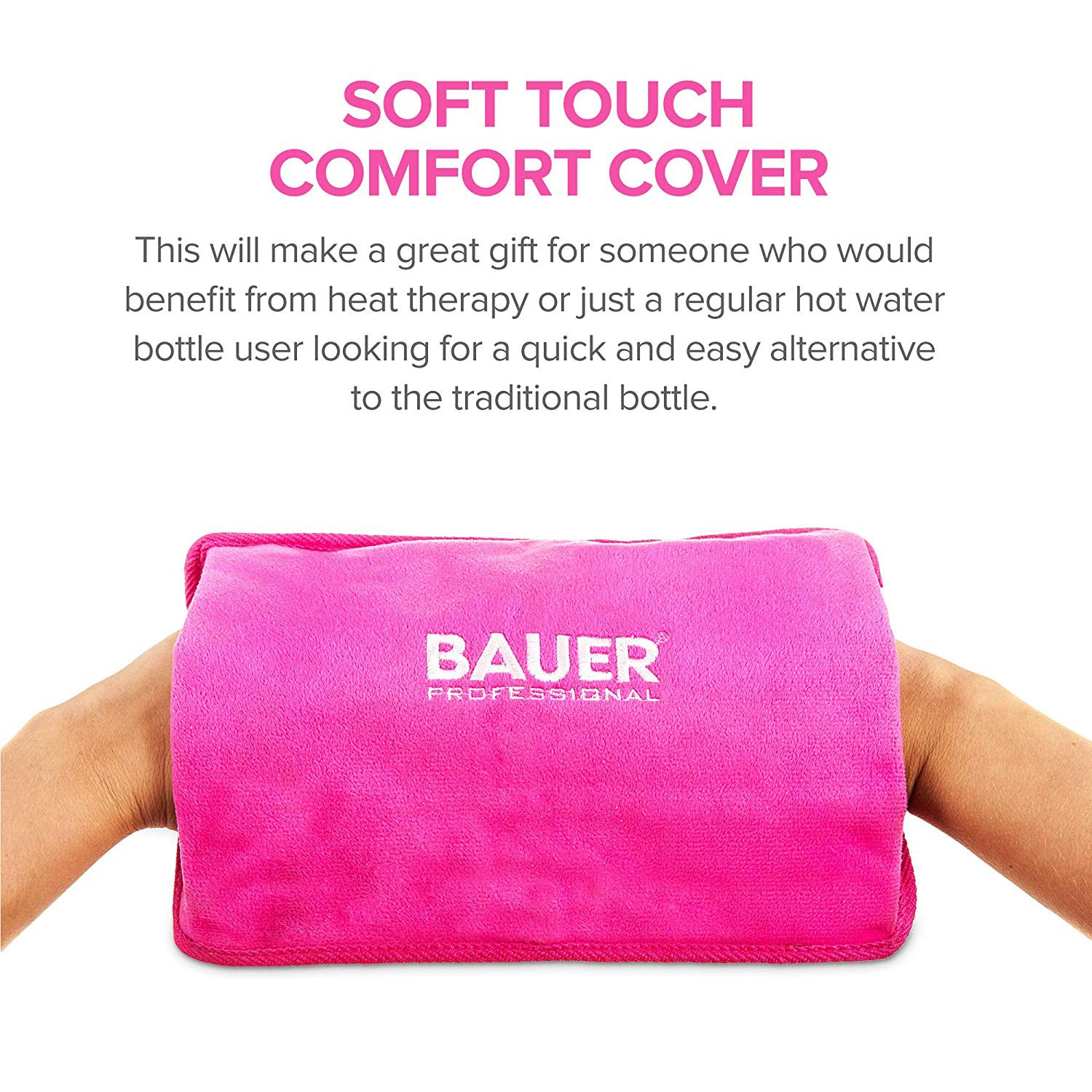 Home Essential -Bauer Rechargeable Electric Hot Water Bottle- Pink_7681977