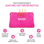 Home Essential -Bauer Rechargeable Electric Hot Water Bottle- Pink_7681977_4